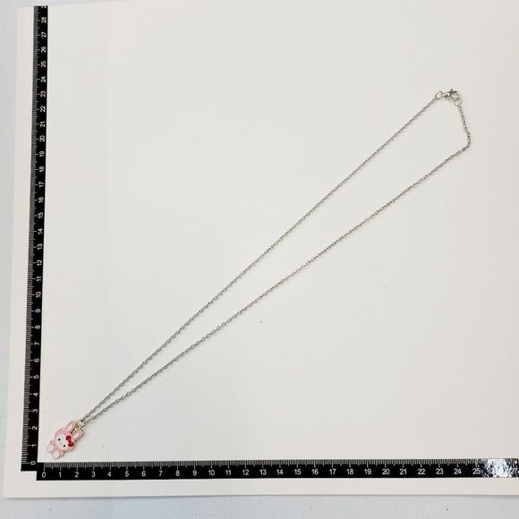 Brand New Hello Kitty Bunny Style Silver Necklace #2 - Picture 4 of 5